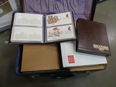 Lot 2869 - Suitcase containing a large qty of first day...