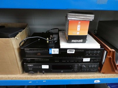 Lot 2953 - Denon compact disc player and Phillips Audio...