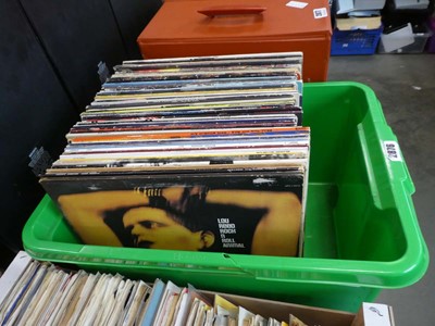 Lot 2876 - Single box of vinyl lp's to include Lou Reed,...