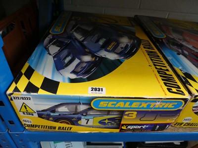 Lot 2931 - Boxed Scalextric Competition rally race track
