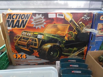 Lot 2890 - Boxed Action Man 4 x 4 jeep