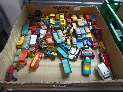 Lot 2893 - Box of mainly Matchbox diecast figures to...