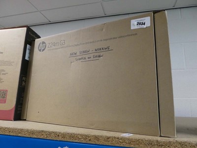 Lot 2934 - Boxed HP 23.8" diagonal QHD screen