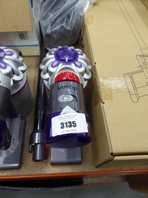 Lot 3135 - Handheld Dyson V8 vacuum cleaner, with pole...