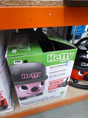 Lot 3153 - Hetty Eco vacuum cleaner with pipe and pole