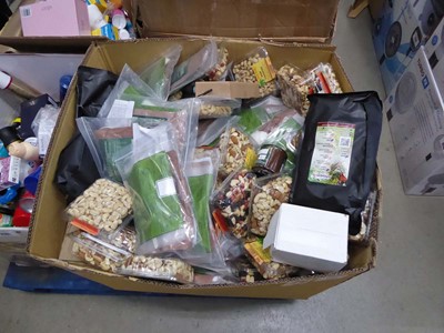 Lot 3179 - Large box of mixed assorted food