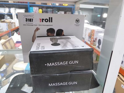 Lot 3187 - Pulse Roll mini massage gun, plus 2 others