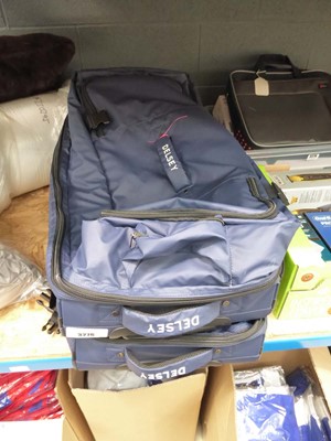 Lot 3276 - 2 Delsey Paris rolling duffel suitcases
