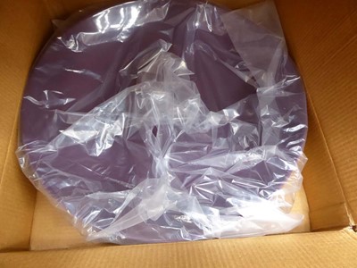 Lot 3312 - Box of large purple serving bowls