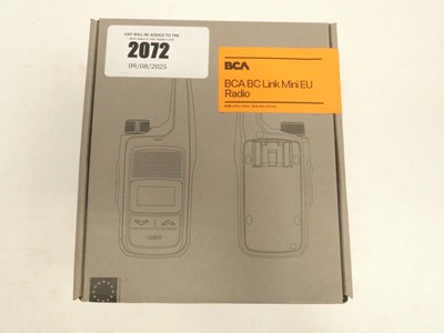 Lot 2072 - BCA BC Link Mini EU Radio walkie talkie