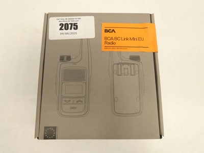 Lot 2075 - BCA BC Link Mini EU Radio walkie talkie