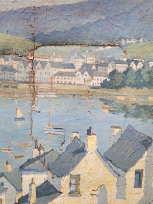 Lot 5315 - James P Power oil on canvas, Cornish village