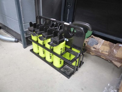 Lot 3345 - Networld Sports bottle holder with bottles