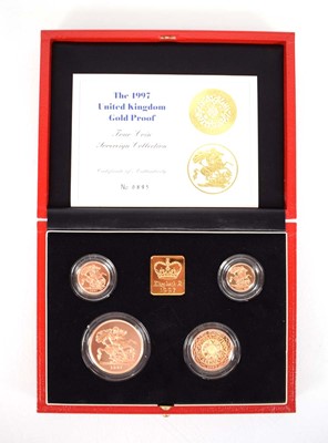 Lot A Royal Mint 1997 United Kingdom gold proof...