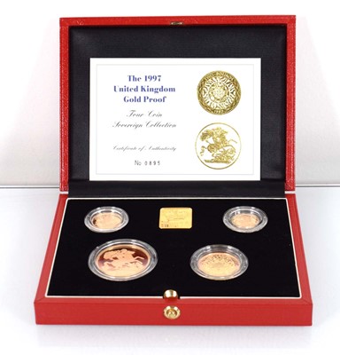 Lot A Royal Mint 1997 United Kingdom gold proof...