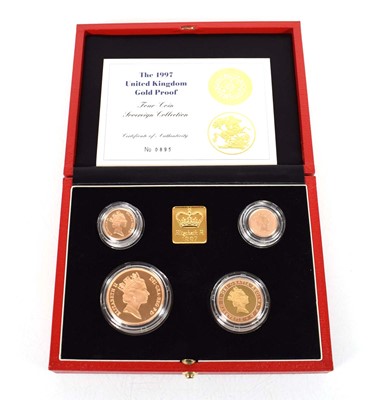 Lot A Royal Mint 1997 United Kingdom gold proof...