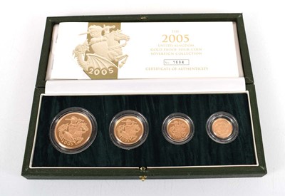 Lot A Royal Mint 2005 United Kingdom gold proof...