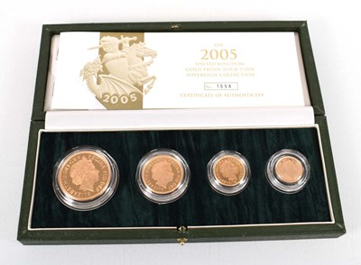 Lot A Royal Mint 2005 United Kingdom gold proof...