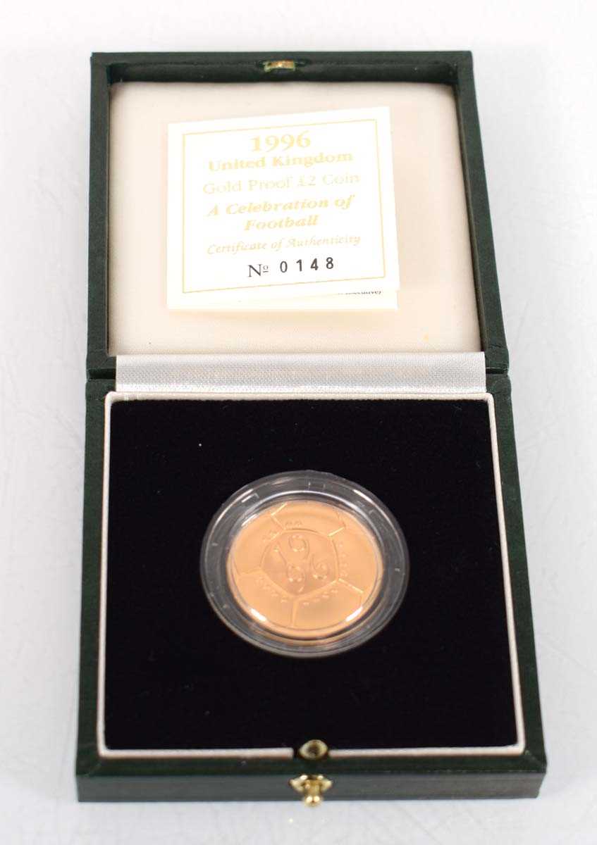 Lot A Royal Mint 1996 gold proof £2 coin 'A...