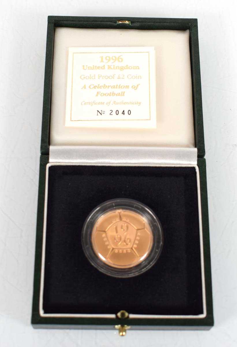 Lot A Royal Mint 1996 gold proof £2 coin 'A...