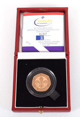 Lot A Royal Mint 2007 gold proof 50p commemorating...