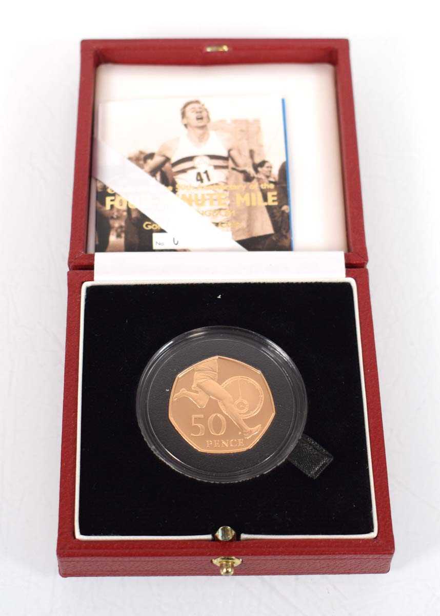 Lot A Royal Mint 2007 gold proof 50p commemorating...