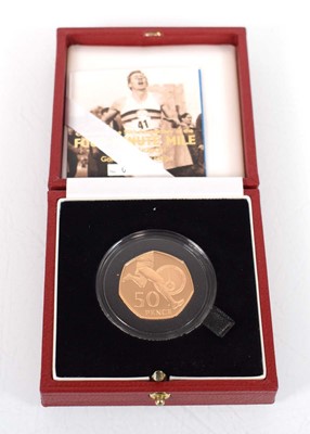 Lot A Royal Mint 2007 gold proof 50p commemorating...