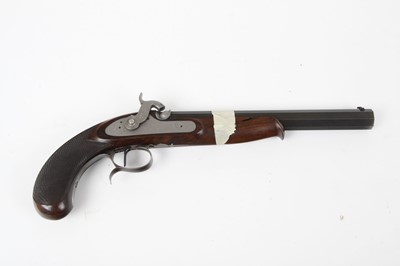 Lot 1725 - (S1) .33 Heege black powder percussion pistol,...