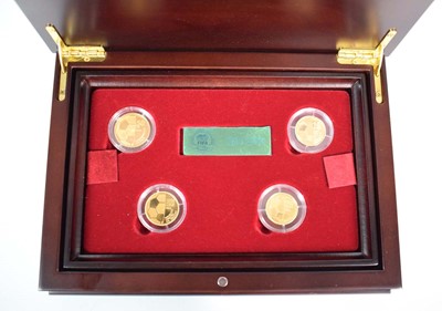 Lot A Fifa Centennial gold four coin set:...