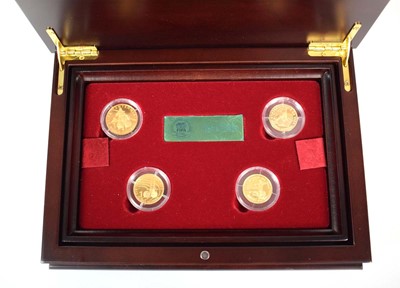 Lot A Fifa Centennial gold four coin set:...