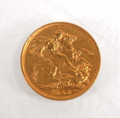 Lot 982 - An Edwardian sovereign dated 1906, Sydney Mint