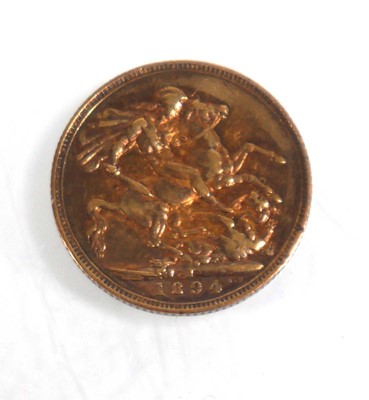 Lot 984 - A Victorian sovereign dated 1894, Melborne Mint