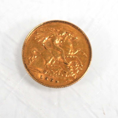 Lot 986 - An Edwardian half sovereign dated 1909