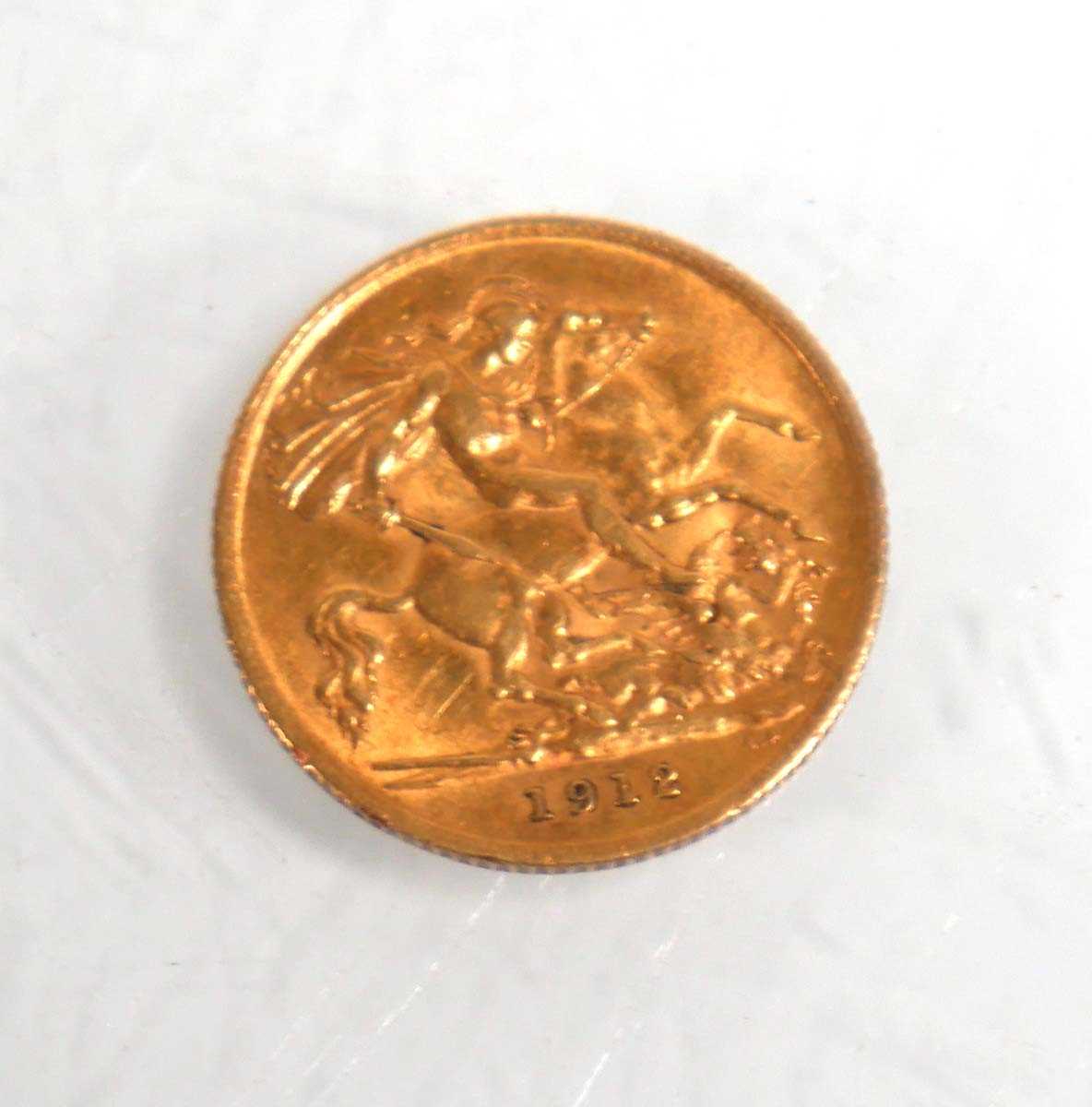 Lot 988 - A half sovereign dated 1912