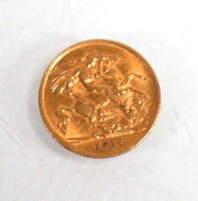 Lot 988 - A half sovereign dated 1912