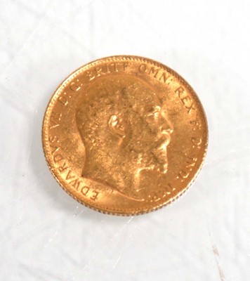 Lot 995 - An Edwardian sovereign dated 1910