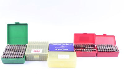 Lot 2524 - (S1) 262 x .357 reloaded cartridges and 5 MTM...