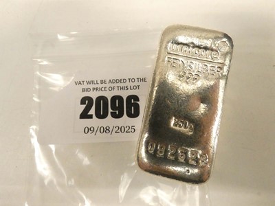 Lot 2096 - Umicore 250g silver bar