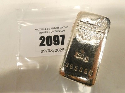 Lot 2097 - Umicore 250g silver bar