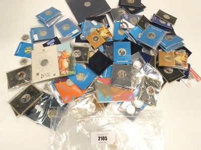 Lot 2105 - Assortment of collectable 50p and coloured 50p...