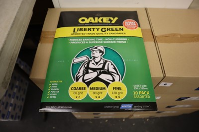 Lot 1 - Oakey Liberty Green 10 pack assorted grit...