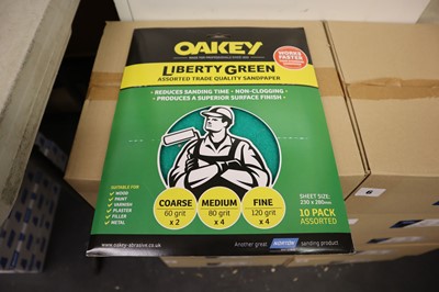 Lot 4 - Oakey Liberty Green 10 pack assorted grit...