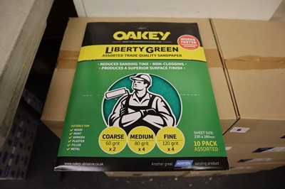 Lot 6 - Oakey Liberty Green 10 pack assorted grit...