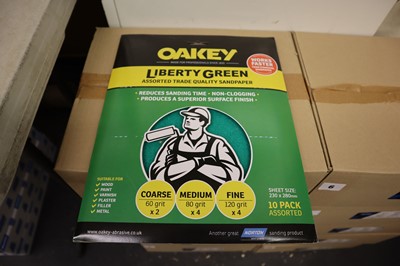 Lot 7 - Oakey Liberty Green 10 pack assorted grit...