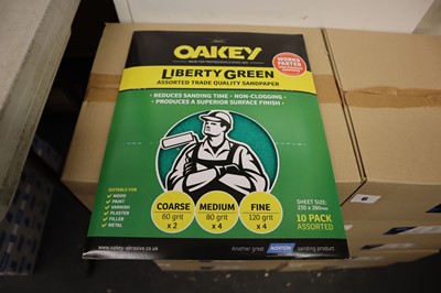 Lot 9 - Oakey Liberty Green 10 pack assorted grit...