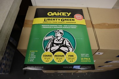 Lot 10 - Oakey Liberty Green 10 pack assorted grit...