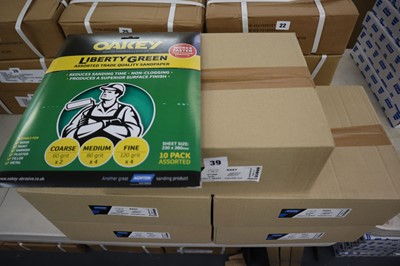 Lot 39 - Oakey Liberty Green 10 pack assorted grit...