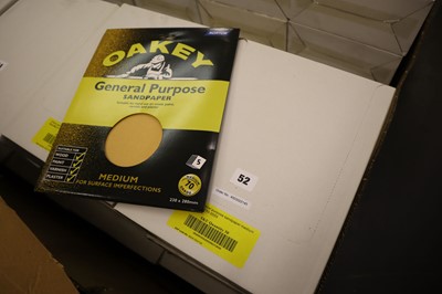 Lot 53 - Oakey 5 pack general purpose sandpaper sheets,...
