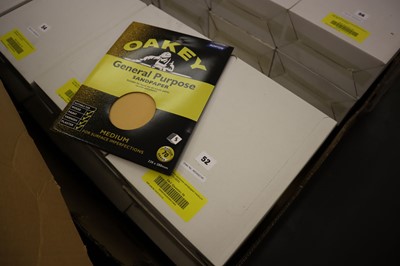 Lot 58 - Oakey 5 pack general purpose sandpaper sheets,...