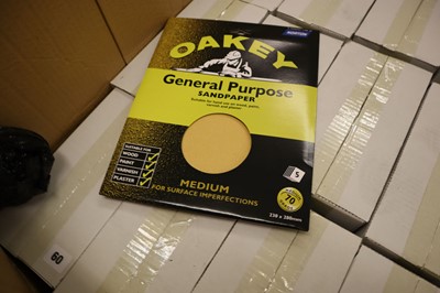 Lot 61 - Oakey 5 pack general purpose sandpaper sheets,...